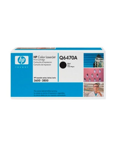 Cartucho de toner ORIGINAL Q6470A - nº501ABK