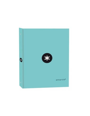 CI | Carpeta liderpapel antartik a4 forrada 4 anillas 25 mm redondas color menta