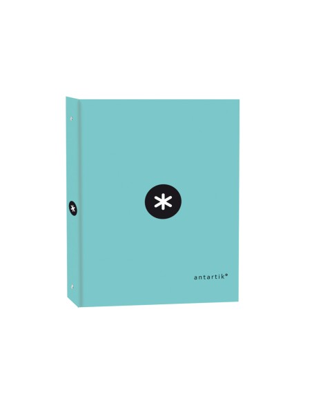 CI | Carpeta liderpapel antartik a4 forrada 4 anillas 25 mm redondas color menta