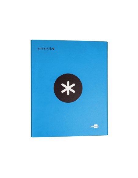 CI | Carpeta 4 anillas 40 mm mixtas liderpapel antartik a4 forrada color azul