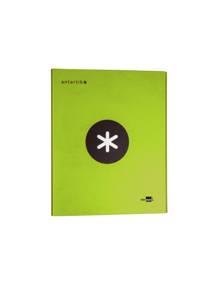CI | Carpeta 4 anillas 40 mm mixtas liderpapel antartik a4 forrada color verde