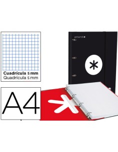 CI | Carpeta con recambio liderpapel antartik a4 cuadro 5...