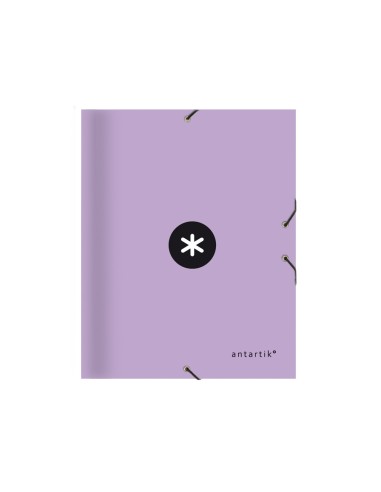 CI | Carpeta liderpapel antartik clasificadora a4 12 departamentos goma carton forrado color lavanda