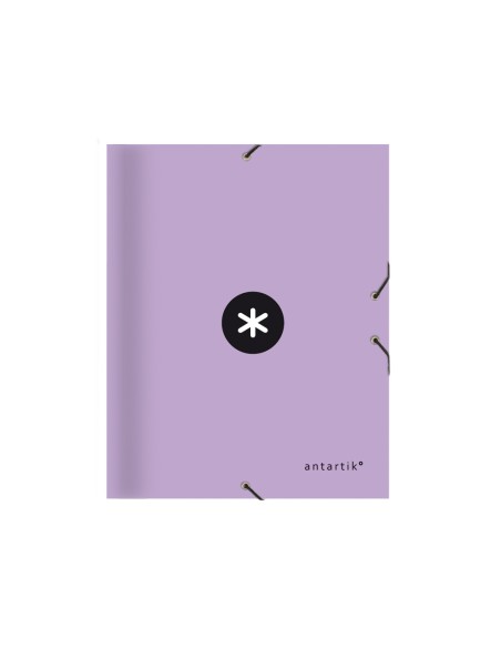 CI | Carpeta liderpapel antartik clasificadora a4 12 departamentos goma carton forrado color lavanda