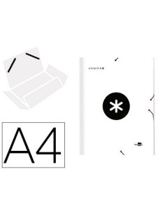 CI | Carpeta liderpapel antartik gomas a4 3 solapas...