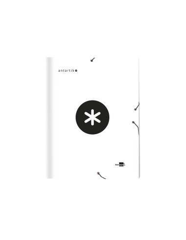 CI | Carpeta liderpapel antartik gomas a4 3...