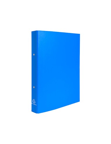 CI | Carpeta de 2 anillas 30mm redondas exacompta din a4 carton forrado azul claro