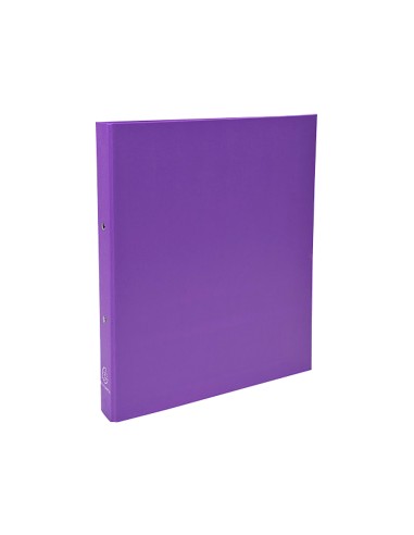 CI | Carpeta de 2 anillas 30mm redondas exacompta din a4 carton forrado morado