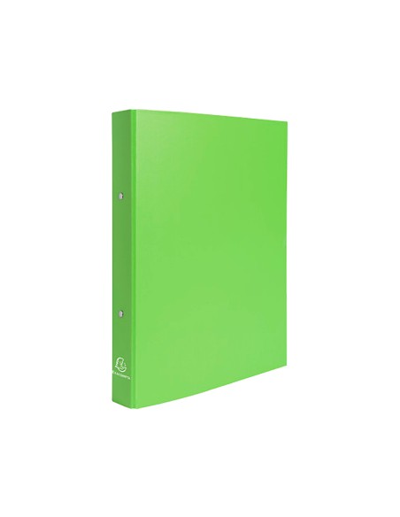 CI | Carpeta de 2 anillas 30mm redondas exacompta din a4 carton forrado verde anis