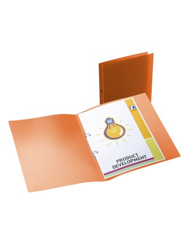 CI | Carpeta liderpapel 2 anillas redondas mini 15 mm 49071 polipropileno din a4 naranja
