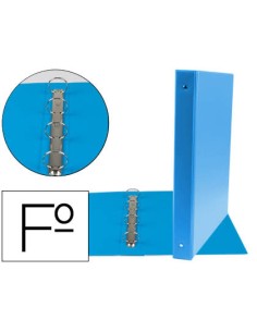 CI | Carpeta liderpapel 4 anillas 25 mm redondas plastico...