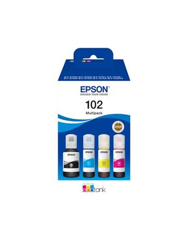Multipack 4 botellas de tinta ECOTANK® ORIGINAL C13T03R640 - nº102