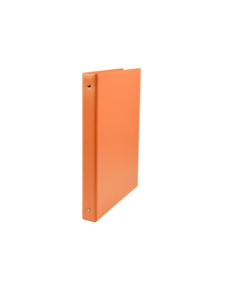 CI | Carpeta liderpapel 4 anillas 25 mm redondas plastico folio color naranja