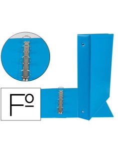CI | Carpeta liderpapel 4 anillas 40 mm redondas plastico...