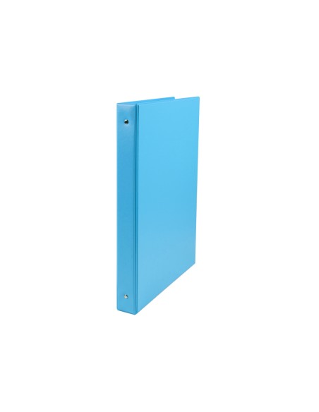 CI | Carpeta liderpapel 4 anillas 40 mm redondas plastico folio color celeste