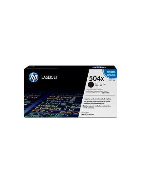 Cartucho de toner ORIGINAL CE250X - nº504XBK