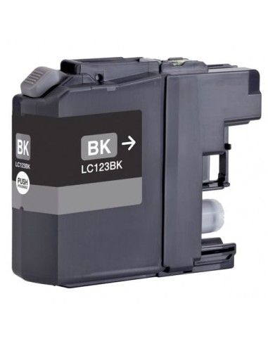 Cartucho de tinta INKTECH OFFICE Premium AES, reemplaza a LC123BKBP / LC121BKBP