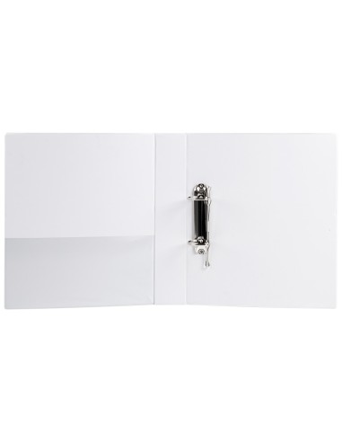 CI | Carpeta canguro 2 anillas mixtas 40mm liderpapel a4 plastico blanca