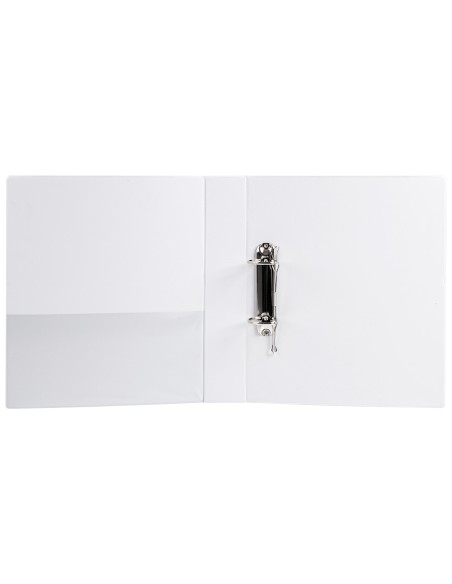 CI | Carpeta canguro 2 anillas mixtas 40mm liderpapel a4 plastico blanca