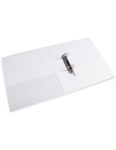 CI | Carpeta canguro 2 anillas mixtas 40mm liderpapel a4 plastico blanca