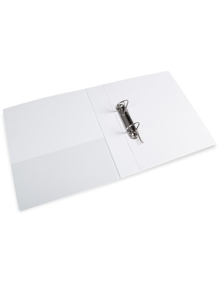 CI | Carpeta canguro 2 anillas mixtas 40mm liderpapel a4 plastico blanca