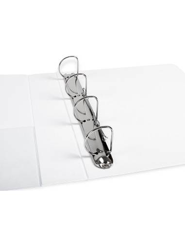 CI | Carpeta canguro 4 anillas mixtas 40mm liderpapel a4 plastico blanca