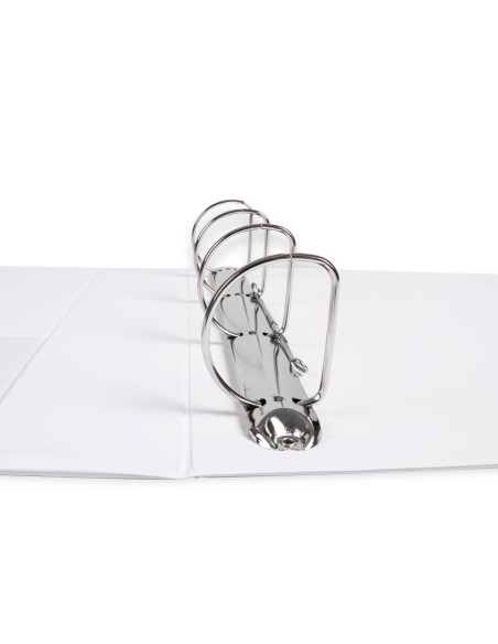 CI | Carpeta canguro 4 anillas mixtas 55mm liderpapel a4 plastico blanca