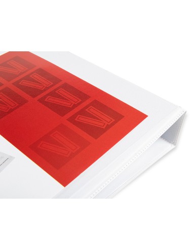 CI | Carpeta canguro 4 anillas mixtas 55mm liderpapel a4 plastico blanca