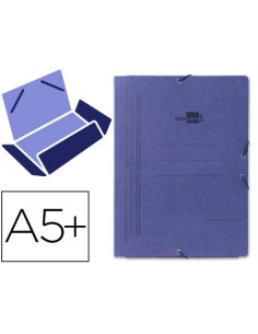CI | Carpeta liderpapel gomas cuarto 3 solapas carton...