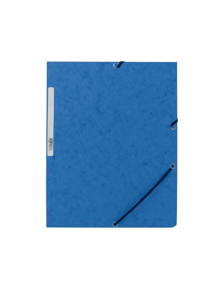 CI | Carpeta q-connect gomas kf02167 carton simil-prespan solapas 320x243 mm azul