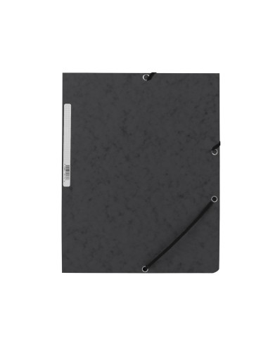 CI | Carpeta q-connect gomas kf02169 carton simil-prespan solapas 320x243 mm negra