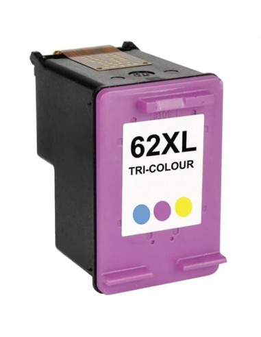 Cartucho de tinta INKTECH OFFICE Premium RPR, reemplaza a C2P07AE - nº62XLC / C2P06AE - nº62C