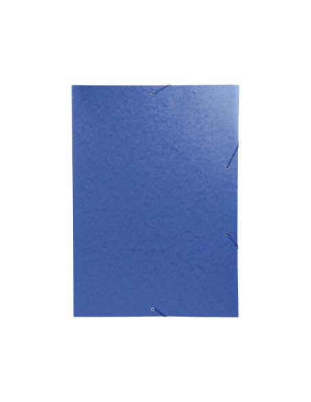 CI | Carpeta exacompta gomas carton simil-prespan tres solapas din a3 azul