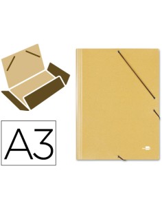 CI | Carpeta liderpapel gomas a3 3 solapas carton prespan...