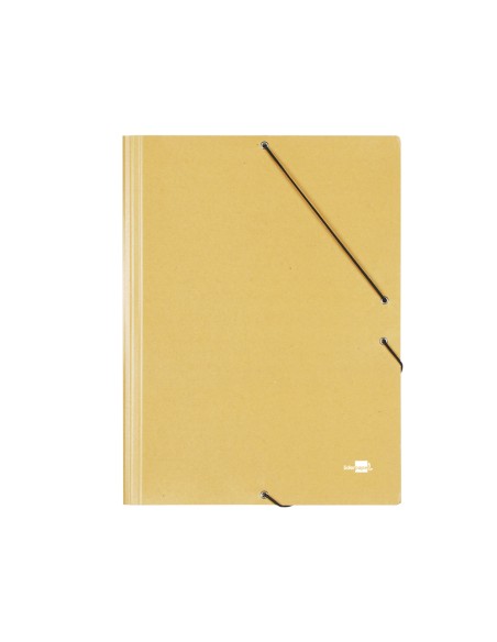 CI | Carpeta liderpapel gomas a3 3 solapas carton prespan amarilla