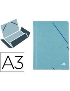 CI | Carpeta liderpapel gomas a3 3 solapas carton prespan...