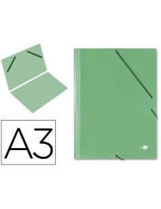 CI | Carpeta planos liderpapel a3 carton gofrado n 12 verde