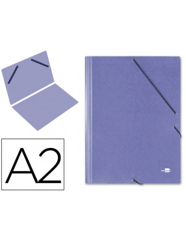 CI | Carpeta planos liderpapel a2 carton gofrado n 12 azul