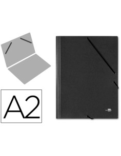 CI | Carpeta planos liderpapel a2 carton gofrado n 12 negro