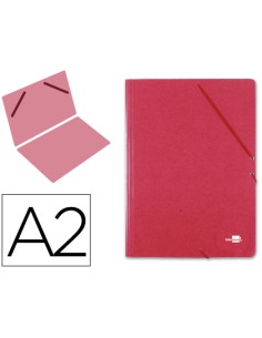 CI | Carpeta planos liderpapel a2 carton gofrado n 12 rojo