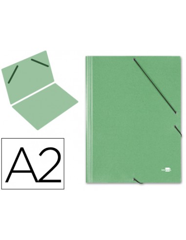 CI | Carpeta planos liderpapel a2 carton gofrado n 12 verde