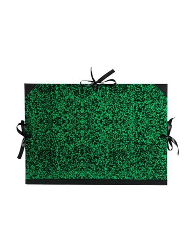 CI | Carpeta dibujo canson classic 52x72 cm con lazos marmol verde