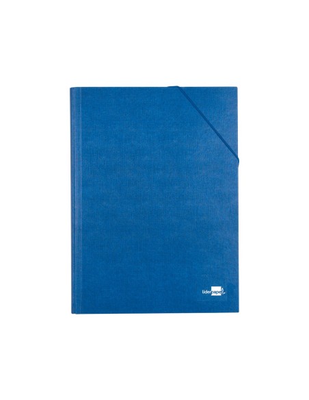 CI | Carpeta clasificadora liderpapel 12 departamentos folio prolongado carton forrado azul
