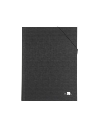 CI | Carpeta clasificadora liderpapel 12 departamentos folio prolongado carton forrado negra