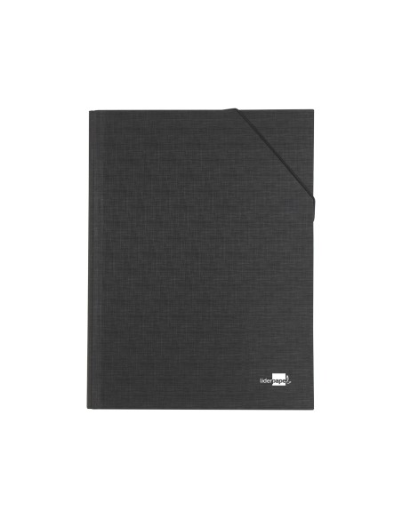 CI | Carpeta clasificadora liderpapel 12 departamentos folio prolongado carton forrado negra