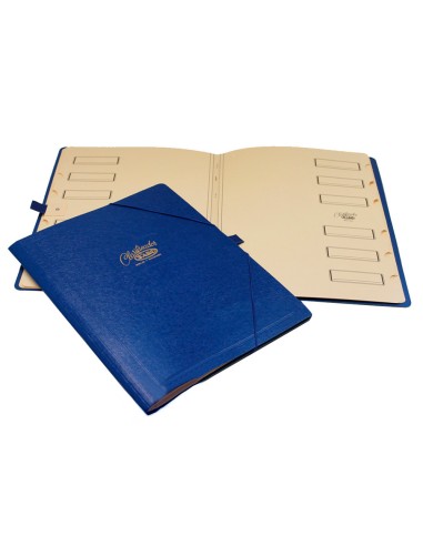 CI | Carpeta clasificador carton compacto saro folio azul -12 departamentos