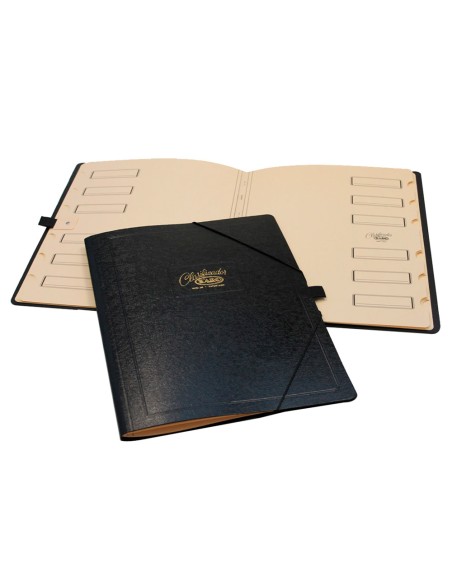 CI | Carpeta clasificador carton compacto saro folio negra -12 departamentos