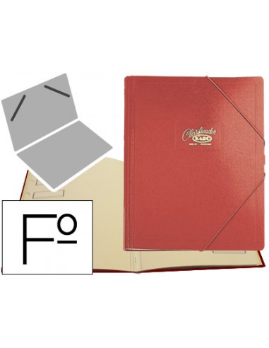 CI | Carpeta clasificador carton compacto saro folio roja -12 departamentos