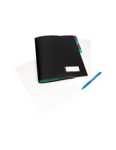 CI | Carpeta liderpapel clasificadora polipropileno din a4 negra -portafirmas -12 departamentos