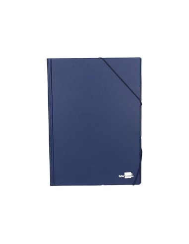CI | Carpeta liderpapel gomas folio sencilla pvc azul
